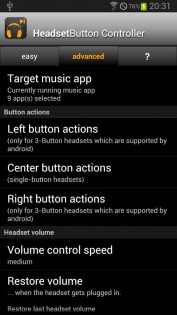 Headset Button Controller Trial 8.5. Скриншот 6