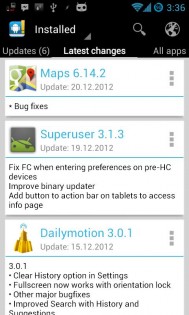 Changelog Droid 3.7.4. Скриншот 1