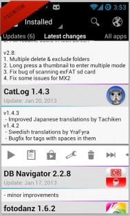 Changelog Droid 3.7.4. Скриншот 6