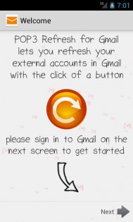 POP3 Refresh for Gmail 1.4. Скриншот 1