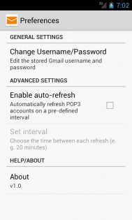 POP3 Refresh for Gmail 1.4. Скриншот 4