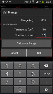 Sniper Calculator 1.0.0.194. Скриншот 5