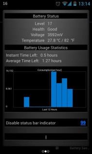 Glowing Battery Saver Lite 4.6.1. Скриншот 2