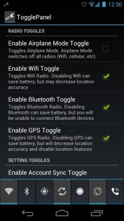 TogglePanel 2.3.0. Скриншот 5
