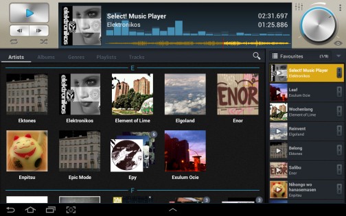 Select! Music Player 1.3.5. Скриншот 4