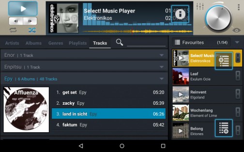Select! Music Player 1.3.5. Скриншот 8