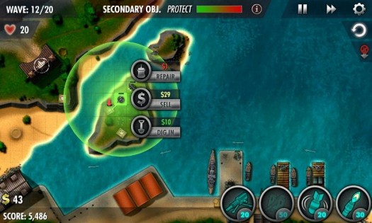 iBomber Defense Pacific 1.1.0. Скриншот 5