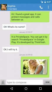 Private SMS & Call - Hide Text 1.8.6. Скриншот 3