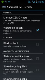 XBMC Remote for Android 1.3.5.1. Скриншот 3