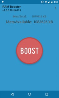 RAM Booster 3.10.7. Скриншот 1