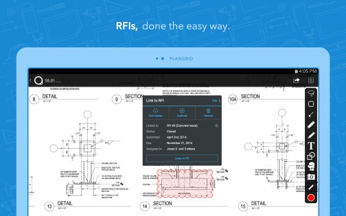 PlanGrid Build 7.24.0. Скриншот 7