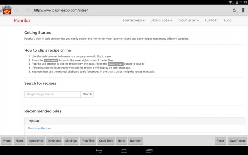Paprika Recipe Manager 1.4.2. Скриншот 8