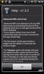 Advanced Wifi Lock 1.3.8. Скриншот 2