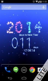 New Year countdown lite LWP 8.2.1. Скриншот 1