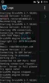 DroidVPN 3.0.5.3. Скриншот 3