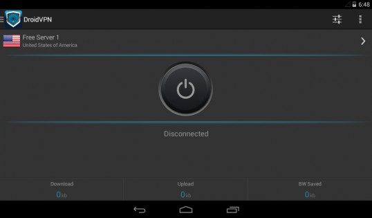 DroidVPN 3.0.5.3. Скриншот 8