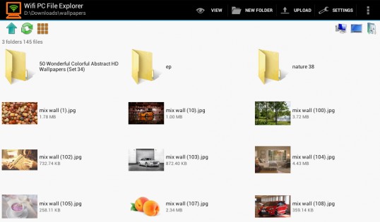 WiFi PC File Explorer 1.5.26. Скриншот 15