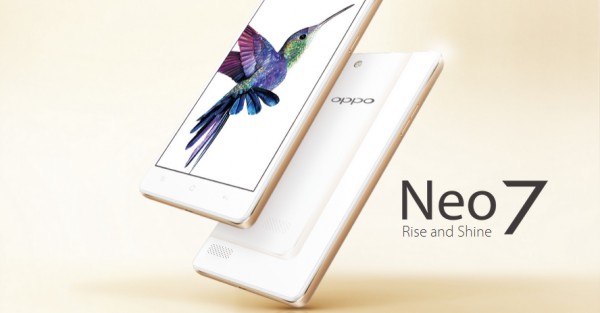 Анонсирован смартфон начального класса Oppo Neo 7 с поддержкой LTE и двух SIM-карт