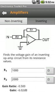 Electronics Toolkit 1.3. Скриншот 3