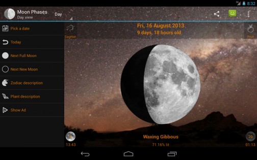 Фаза Луны 2.6.8. Скриншот 11