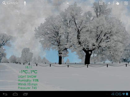 Nature Live Weather LWP 1.3.0. Скриншот 7
