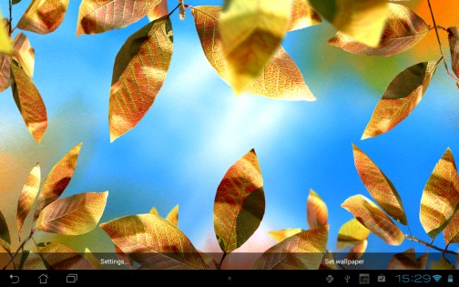 Fresh Leaves Live Wallpaper 1.8. Скриншот 17