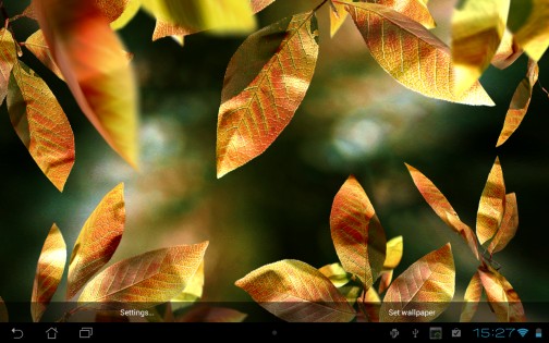 Fresh Leaves Live Wallpaper 1.8. Скриншот 24