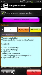 Kitchen Calculator (Converter) 3.4. Скриншот 2