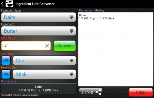 Kitchen Calculator (Converter) 3.4. Скриншот 18