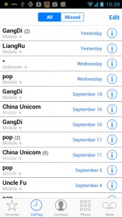 iOS 7 Contact / Dialer 1.4. Скриншот 2