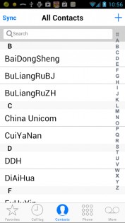 iOS 7 Contact / Dialer 1.4. Скриншот 3