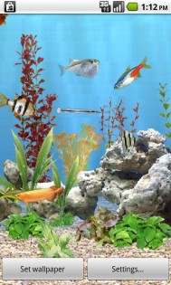 aniPet Freshwater Aquarium (free) Live Wallpaper 2.4.9. Скриншот 1