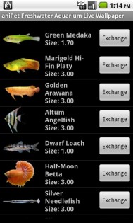 aniPet Freshwater Aquarium (free) Live Wallpaper 2.4.9. Скриншот 3