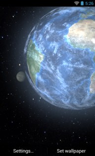 Earth HD 3D Free 1.4. Скриншот 1