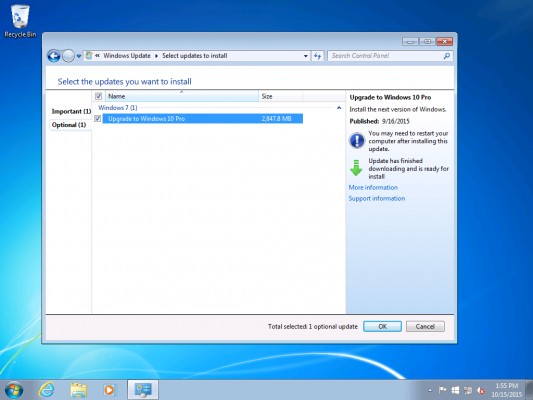 Windows 10 будет устанавливаться как "рекомендуемое обновление"