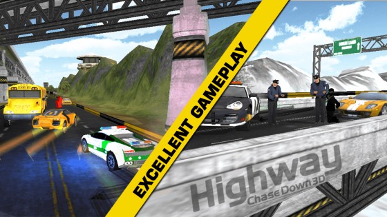 Highway ChaseDown 3D 1.7. Скриншот 5