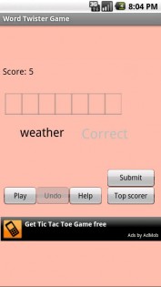 Слово Twister игры 2.1.3. Скриншот 2