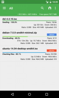 tTorrent Lite 1.8.10. Скриншот 1
