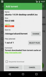 tTorrent Lite 1.8.10. Скриншот 3