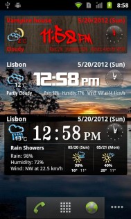 World Weather Clock Widget 9.041. Скриншот 2