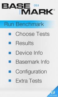 Basemark OS II 2.0. Скриншот 1