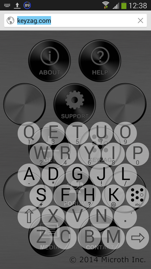 Скачать KeyZag Keyboard 1.3.1 для Android - 506 x 900 png 281kB