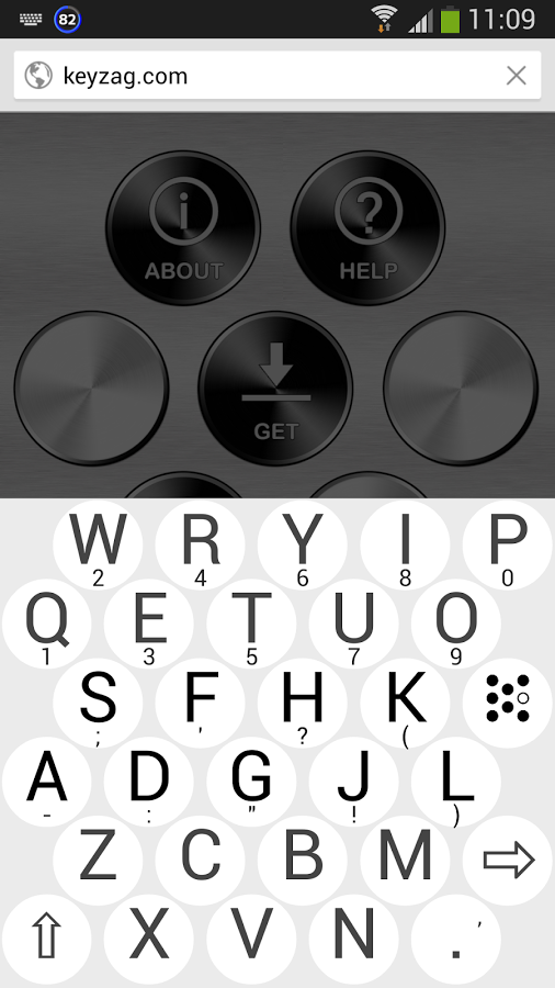 Скачать KeyZag Keyboard 1.3.1 для Android - 506 x 900 png 193kB