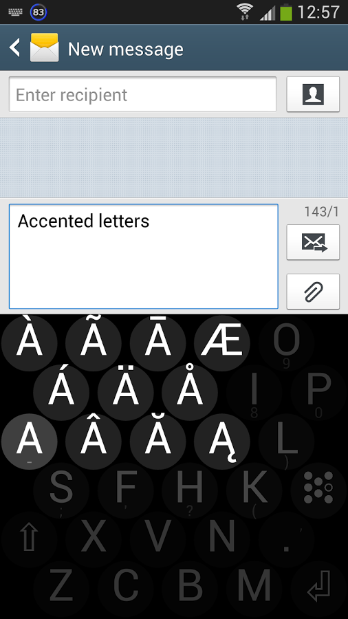 Скачать KeyZag Keyboard 1.3.1 для Android - 506 x 900 png 125kB