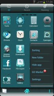 Theme Cyanogen GO Launcher EX 1.38. Скриншот 2