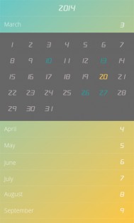 Flip Calendar + Widget 2014 4.0. Скриншот 2