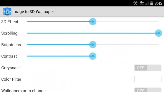 Image to 3D Wallpaper 2.5. Скриншот 5