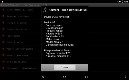 Root Toolkit for Android™ 5.0. Скриншот 11