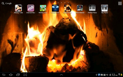 Virtual Fireplace Live Wallpaper FREE 2.3. Скриншот 3