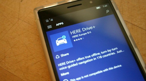 Приложения для карт HERE Maps вернулись в Windows Phone Store